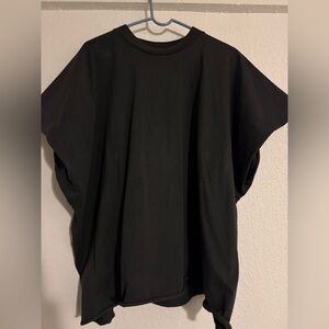 YZY size 3 Black and white oversized tee